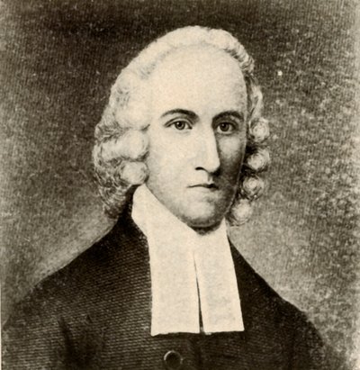 Portret van Jonathan Edwards, in eenvoudige jas en banden van Presbyteriaanse predikant, ca. 1750, 1937 door Unbekannt