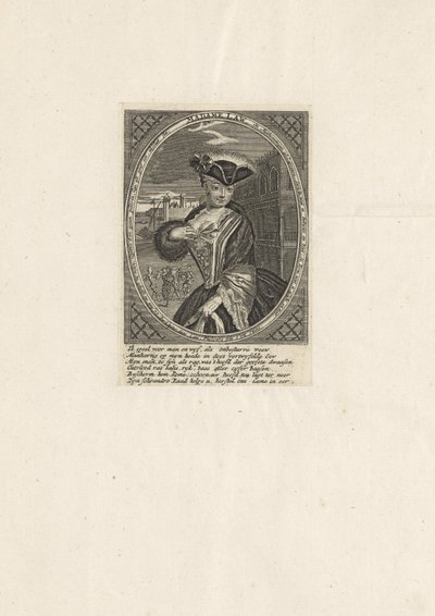 Portret van Katherine Seigneur, geboren Knowles 1669-1747, vrouw van John Law, 1720 door Unbekannt