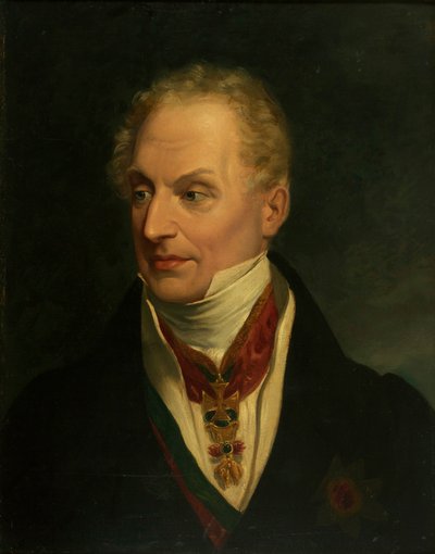 Portret van Klemens Wenzel, Prins von Metternich 1773-1859, ca. 1815 door Unbekannt