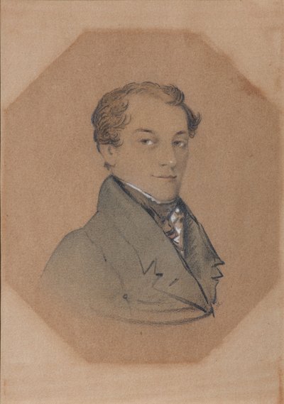Portret van Kondraty Fyodorovich Ryleyev 1795-1826, eerste kwart van de 19e eeuw door Unbekannt