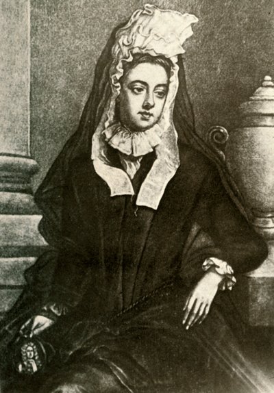 Portret van Lady Fenwick, rouwend weduwe, 1695, 1937 door Unbekannt