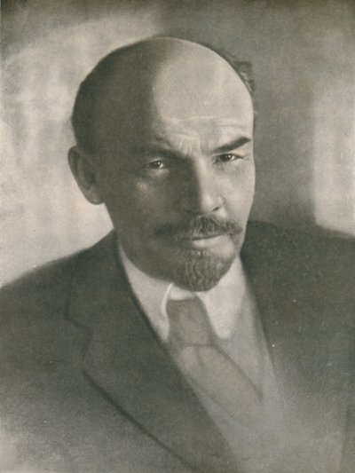 Portret van Lenin, ca. 1920s, 1939 door Unbekannt