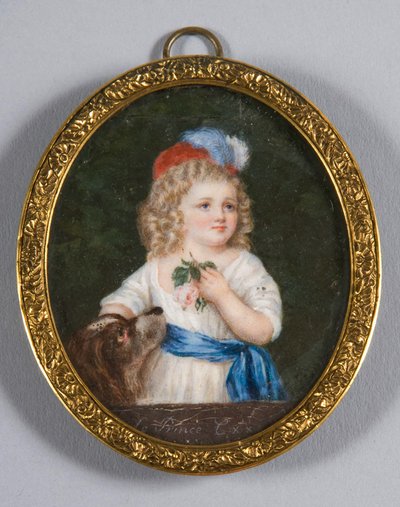 Portret van Louis-Charles, Prins van Frankrijk 1785-1795 door Unbekannt