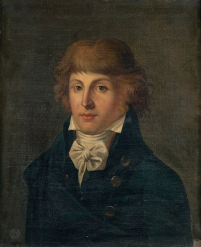 Portret van Louis Antoine de Saint-Just door Unbekannt