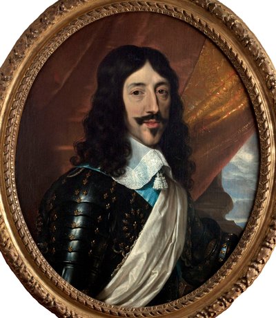 Portret van Lodewijk XIII van Frankrijk 1601-1643, ca. 1640 door Unbekannt