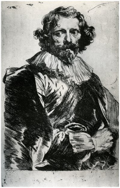 Portret van Lucas Vorsterman, 1627-1632 door Unbekannt
