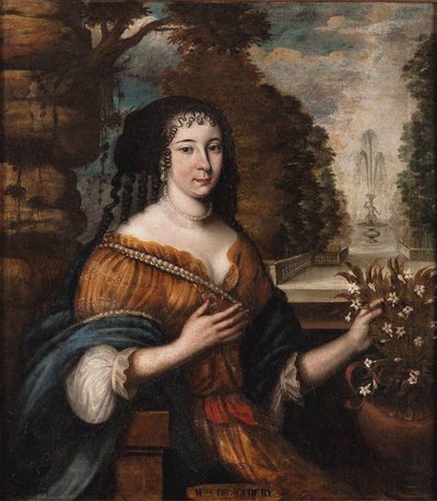 Portret van Madeleine de Scudéry door Unbekannt