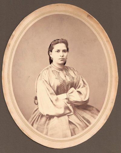 Portret van Maria Mikhaylovna Dostoevskaya 1844-1888 door Unbekannt