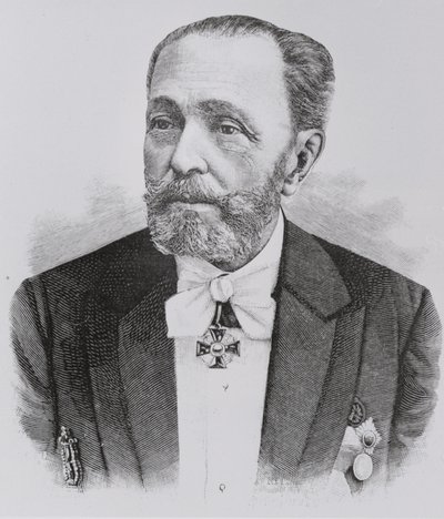 Portret van Marius Petipa 1818-1910, 1899 door Unbekannt