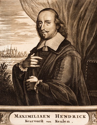 Portret van Maximiliaan Hendrik van Beieren 1621-1688, Aartsbisschop van Keulen door Unbekannt