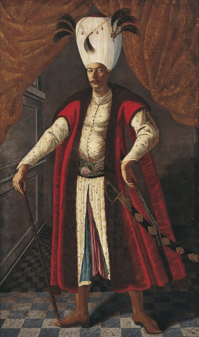 Portret van Mehmed IV 1642-1693, Sultan van het Ottomaanse Rijk, ca. 1681-1682 door Unbekannt