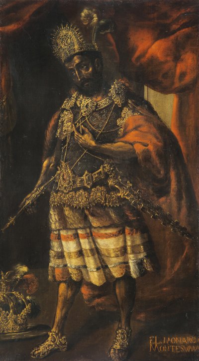 Portret van Moctezuma II door Unbekannt