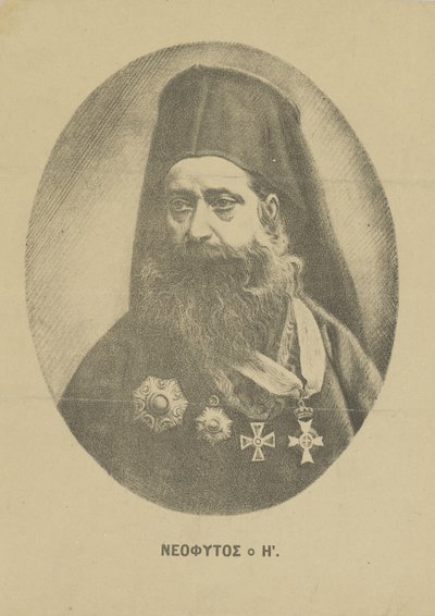 Portret van Neophytos Vamvas 1770-1856, c. 1850 door Unbekannt
