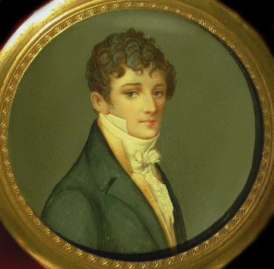 Portret van Nikolay Afanasyevich Goncharov, vader van Natalia Pushkina door Unbekannt