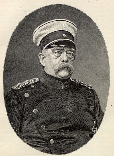 Portret van Otto von Bismarck 1815-1898 door Unbekannt
