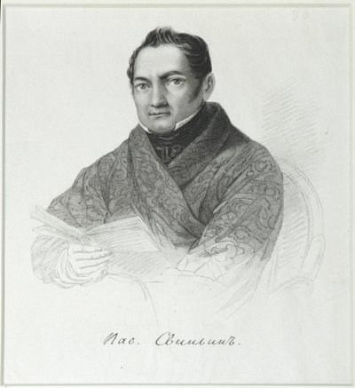Portret van Pavel Petrovich Svinyin 1787-1839, eerste kwart van de 19e eeuw door Unbekannt