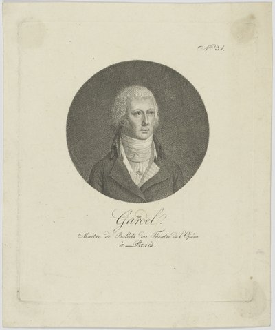 Portret van Pierre-Gabriel Gardel 1758-1840, ca. 1787 door Unbekannt