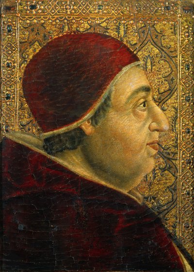 Portret van Paus Alexander VI 1431-1503, 1490s door Unbekannt