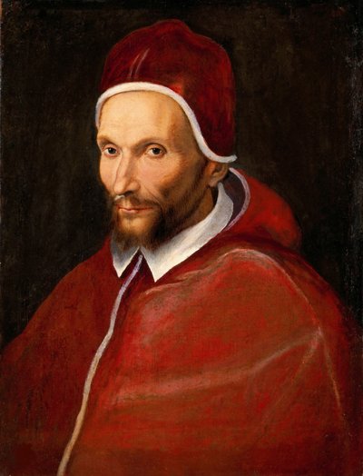 Portret van paus Urbanus VII door Unbekannt