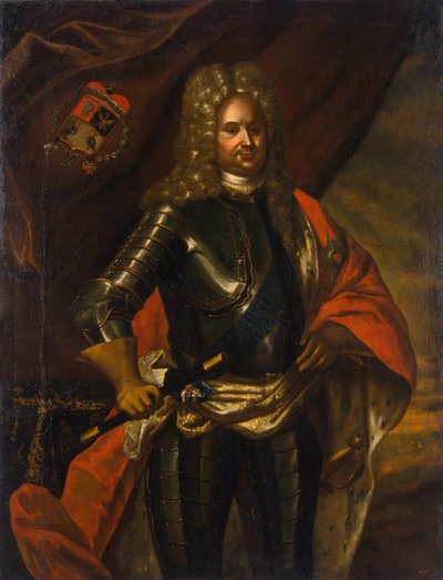 Portret van Prins Anikita Ivanovitsj Repnin 1668-1726, 1724 door Unbekannt