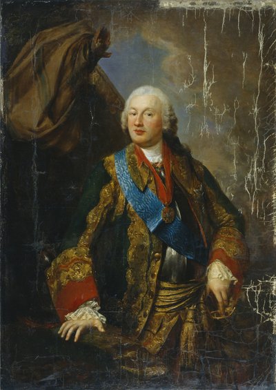 Portret van prins Mikhail Nikitich Volkonsky 1713-1788, midden 18e eeuw door Unbekannt