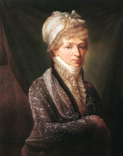 Portret van Prinses Natalya Petrovna Galitzine, begin 19e eeuw door Unbekannt