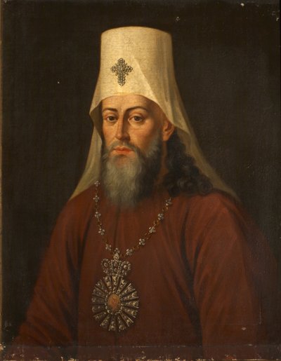 Portret van Samuil Myslavsky 1731-1796, Metropoliet van Kiev en Galicië, 1812 door Unbekannt