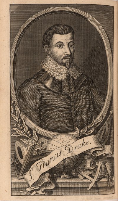 Portret van Sir Francis Drake door Unbekannt
