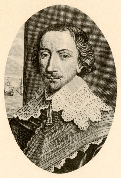 Portret van Sir John Pennington, in Engelse wapenrusting met Vandyke kraag, ca. 1610-1630, 1937 door Unbekannt