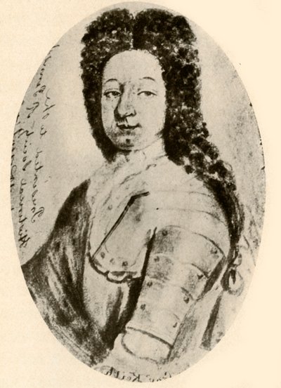 Portret van Sir William Keith, in harnas en campagnepruik door Unbekannt