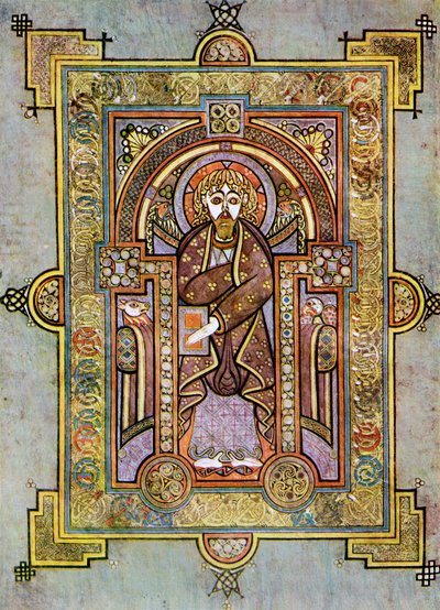 Portret van St. Mattheüs, 800 AD, 20e eeuw door Unbekannt