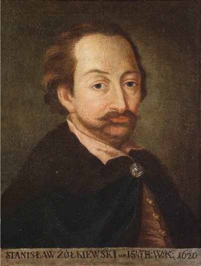 Portret van Stanislaw Zolkiewski 1547-1620, 1618 door Unbekannt
