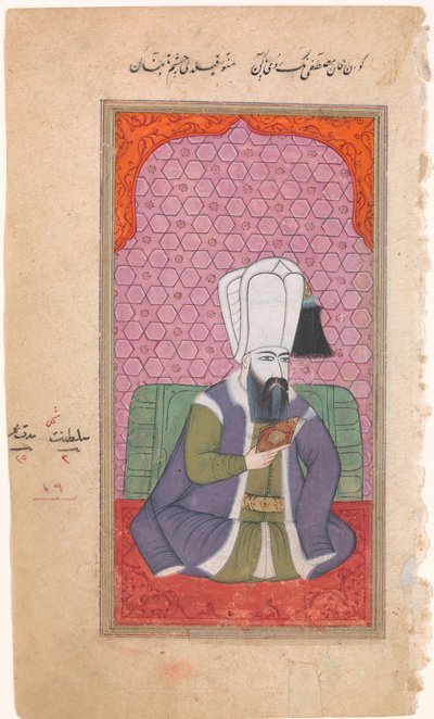 Portret van Sultan Mustafa I door Unbekannt