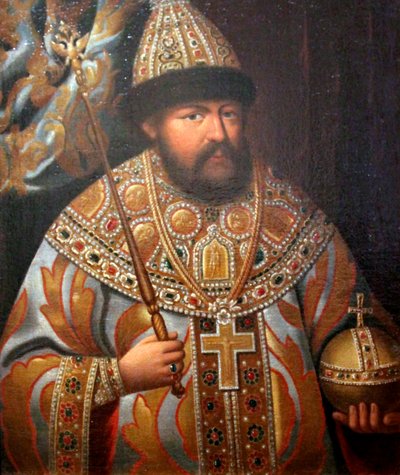 Portret van Tsaar Aleksey Mikhailovich, eerste helft van de 19e eeuw door Unbekannt