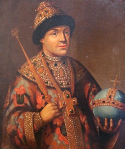Portret van Tsaar Feodor Alexeyevich, eerste helft van de 19e eeuw door Unbekannt
