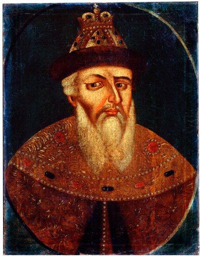 Portret van Tsaar Ivan IV de Verschrikkelijke, begin 18e eeuw door Unbekannt