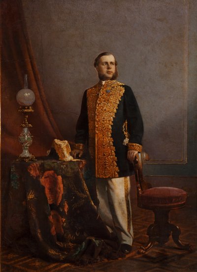 Portret van Vasily Yuryevich Poznansky door Unbekannt