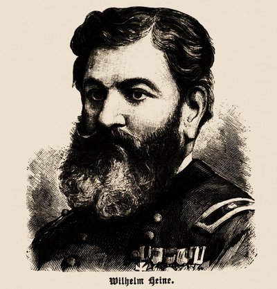 Portret van Wilhelm Heine 1827-1885, 1886 door Unbekannt