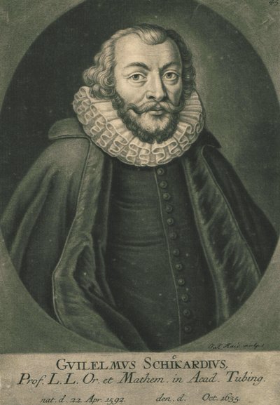 Portret van Wilhelm Schickard 1592-1635 door Unbekannt