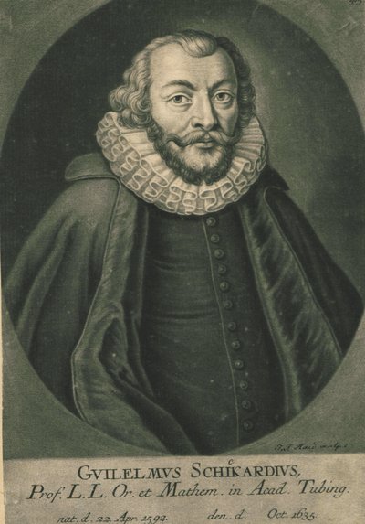 Portret van Wilhelm Schickard 1592-1635 door Unbekannt