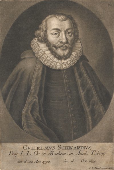 Portret van Wilhelm Schickard door Unbekannt