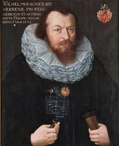 Portret van Wilhelm Schickard 1592-1635, 1632 door Unbekannt