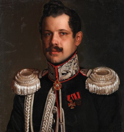 Portret van Yuri Ignatievich Poznansky 1801-1878, c. 1830 door Unbekannt