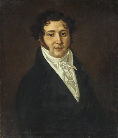 Portret van Yuri Petrovich Lermontov 1787-1831, eerste kwart van de 19e eeuw door Unbekannt