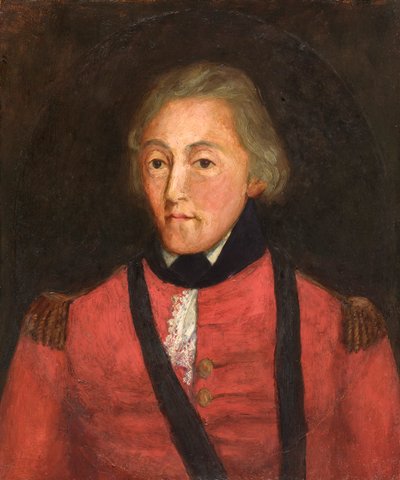 Portret van een kapitein Melvill, eind 18e of begin 19e eeuw door Unbekannt