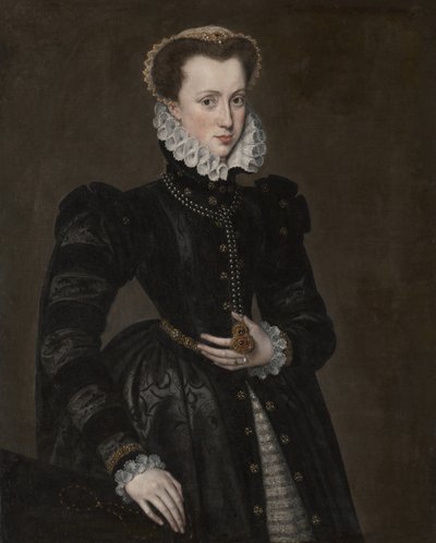 Portret van een hofdame, 1560-70 door Unbekannt
