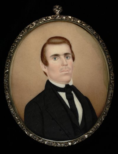 Portret van een heer, ca. 1850 door Unbekannt
