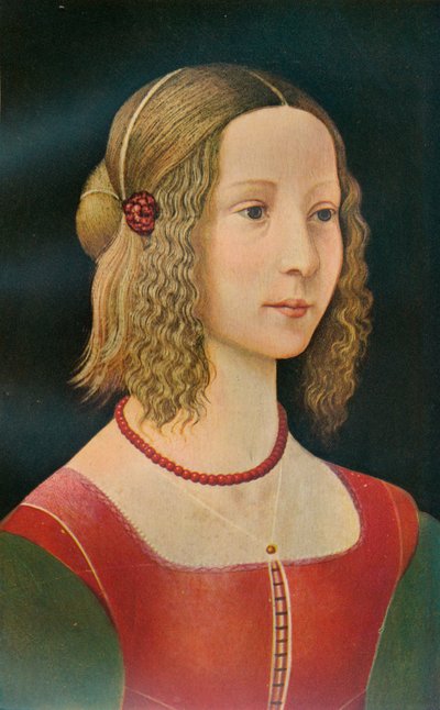 Portret van een meisje door Unbekannt
