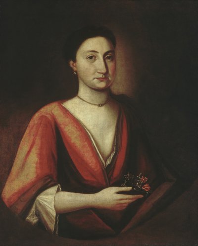 Portret van een dame Mogelijk Hannah Stillman, 1720-30 door Unbekannt