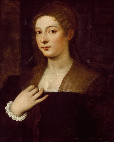 Portret van een dame, ca. 1530-60 door Unbekannt
